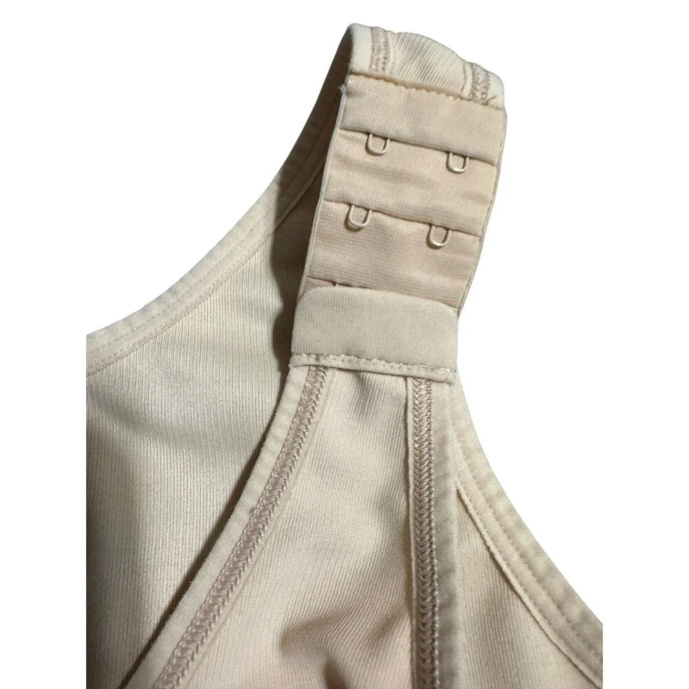 Marena Recovery Compression Bra 36 B/C Front Close Medical Post Op Surgery Tan
